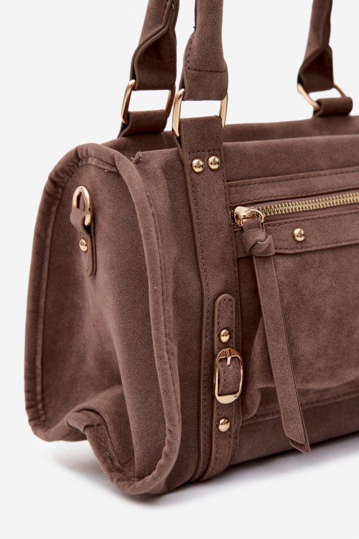 Bag made of faux suede clay Lendra