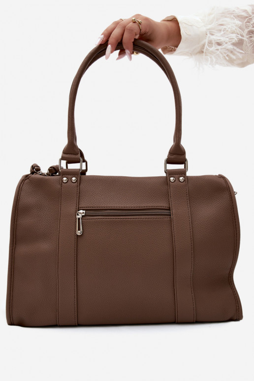 Large bag made of faux leather clay Nolita