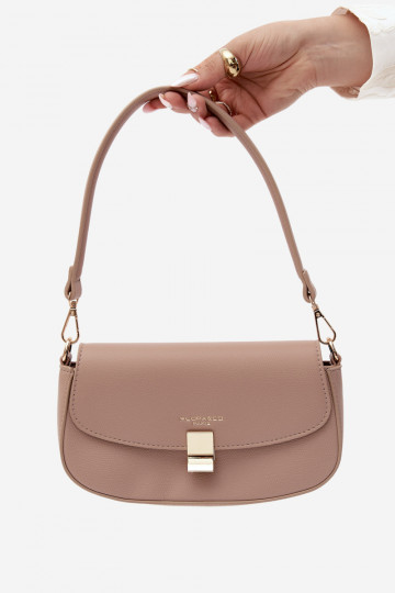 Small bag made of faux leather ivory Acacia