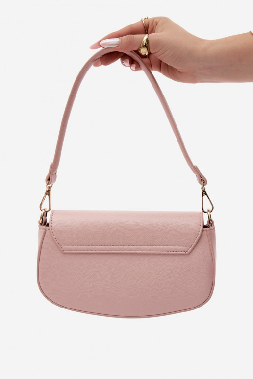 Small handbag in faux leather pink Acacia