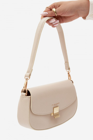Small handbag in faux leather bright sand Acacia 2