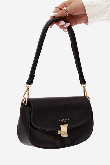 Small handbag in faux leather black Acacia 2