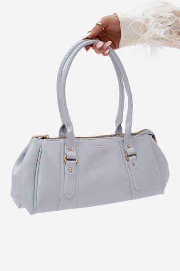 Handbag in faux leather blue Muni 2