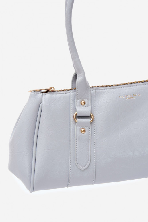 Handbag in faux leather blue Muni