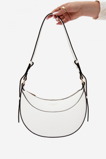 Small handbag in faux leather white Miri