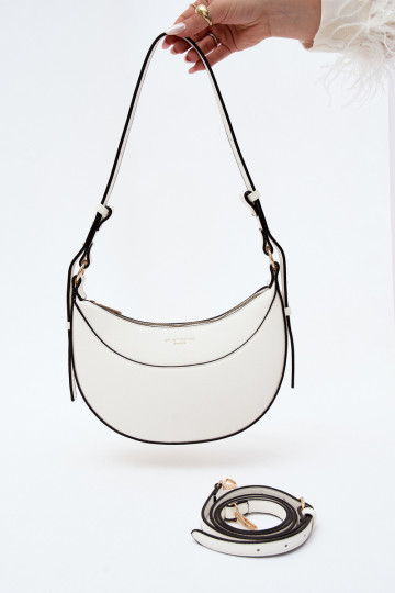 Small handbag in faux leather white Miri 2