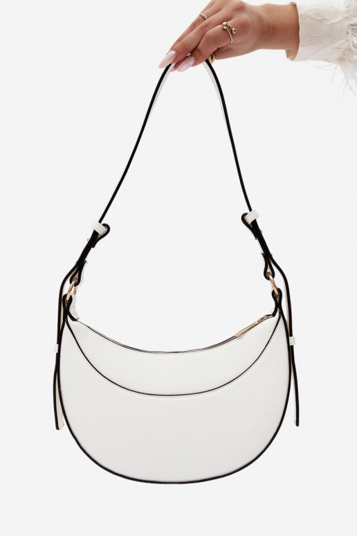 Small handbag in faux leather white Miri