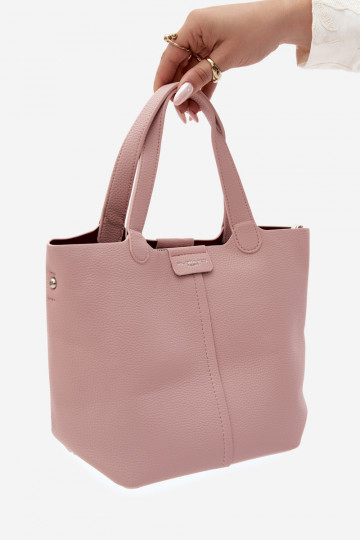 Handbag in faux leather pink Blaire 2