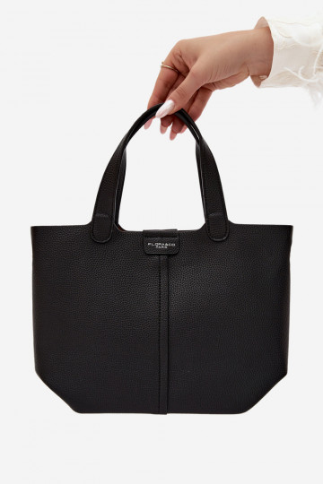 Handbag in faux leather black Blaire
