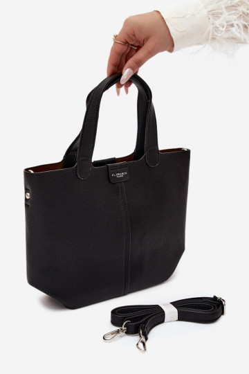 Handbag in faux leather black Blaire 2