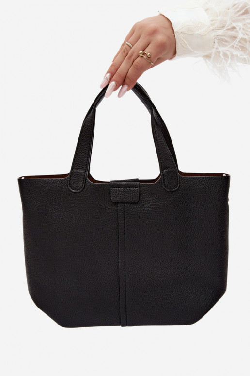Handbag in faux leather black Blaire