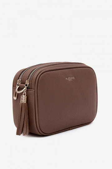 Paštininko tipo rankinė iš dirbtinės odos molio spalvos Daily 2