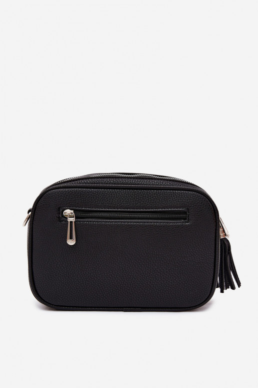 Messenger bag in black faux leather Daily