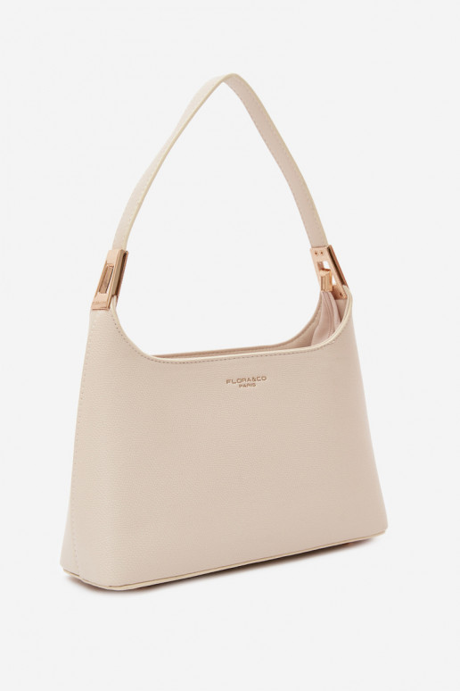 Handbag with faux leather in bright sand Gretta