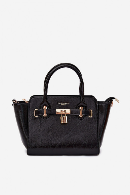 Type bag with faux leather in black Odelia