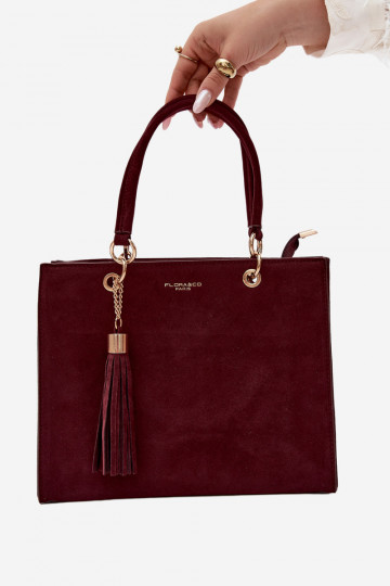 Kott in faux suede burgundy Ottilie
