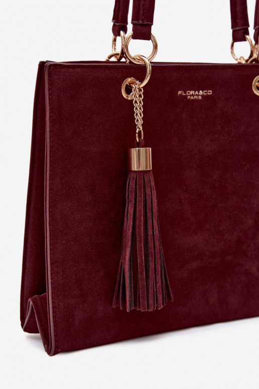 Kott in faux suede burgundy Ottilie