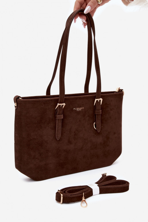 Kott in faux suede chocolate Araminta
