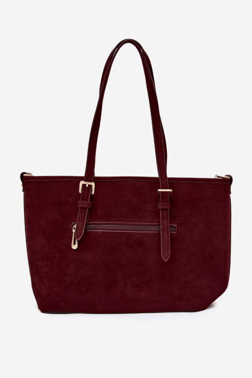 Kott in faux suede burgundy Araminta