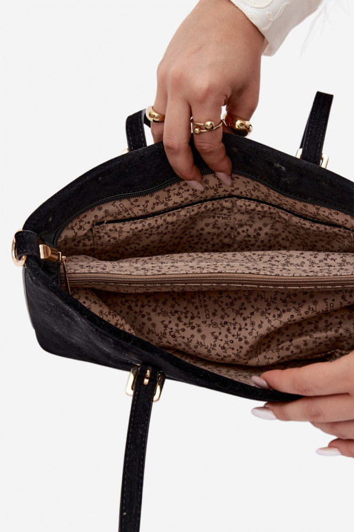Bag in faux suede black Araminta