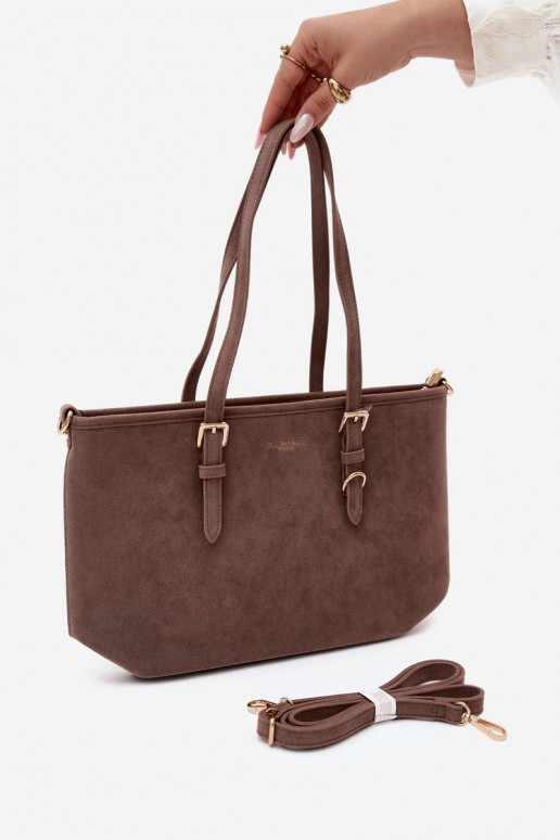 Bag in faux suede clay Araminta