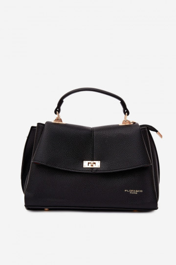 Women's bag in faux leather black Sybella