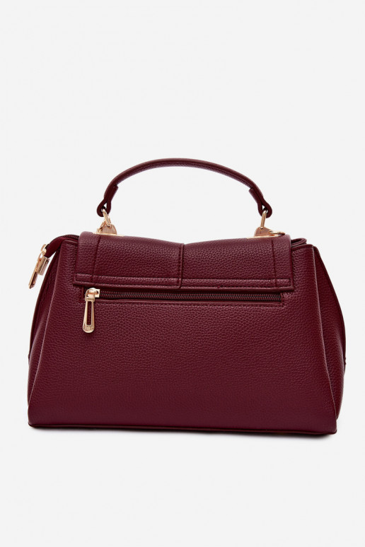 Women's bag in faux leather burgundy Sybella