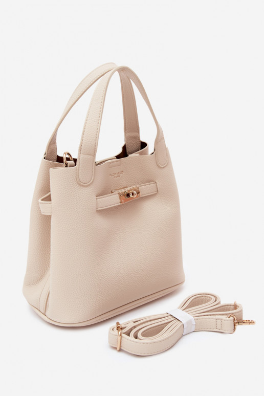 Kott su kosmetine ir faux leather sand Crumble