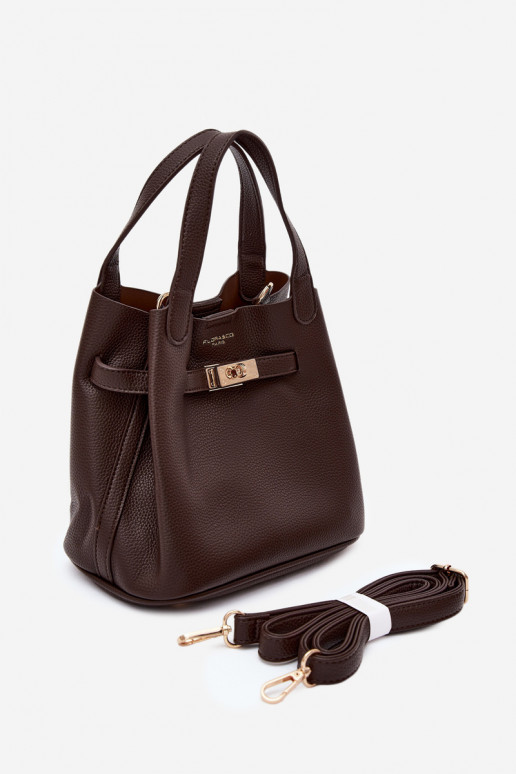 Kott su kosmetine ir faux leather chocolate Crumble