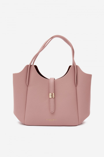 Pink faux leather handbag Toffee