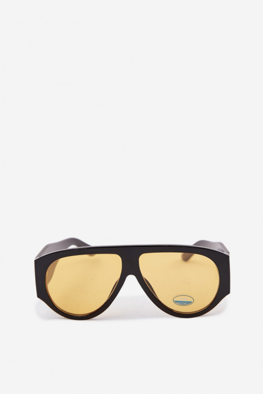 Women's sunglasses in black and yellow
