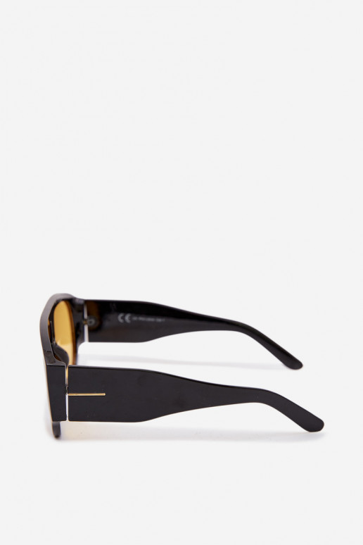 Women's sunglasses in black and yellow