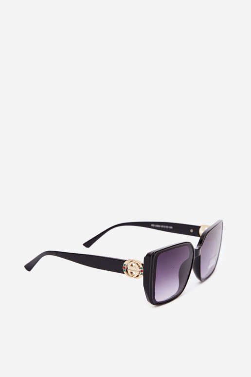 Sunglasses with decorative details in black color
