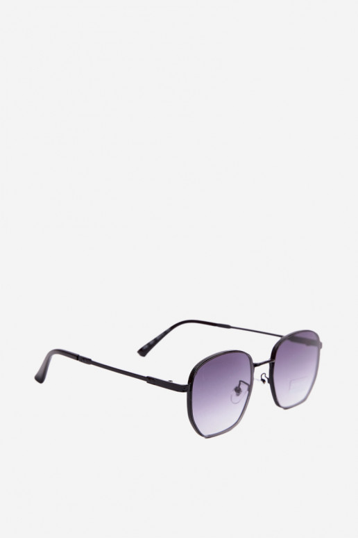 Sunglasses with thin frames UV 400 in black color