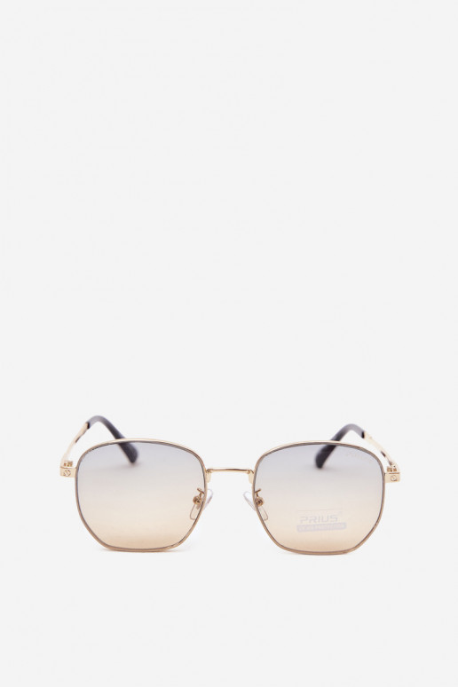 Sunglasses with thin frames UV 400 in yellow color