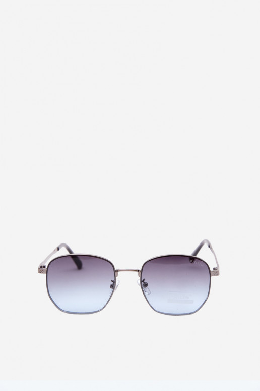 Sunglasses with thin frames UV 400 in dark blue color