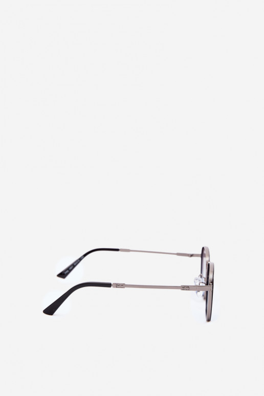 Sunglasses with thin frames UV 400 in dark blue color