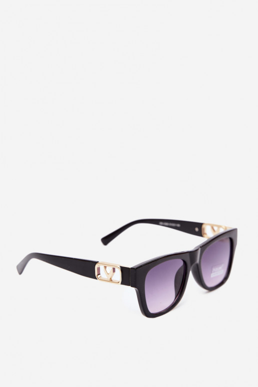 Women's sunglasses with UV filter in black color