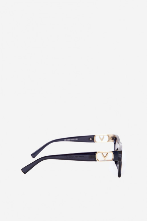 Women's sunglasses with UV filter in dark blue color