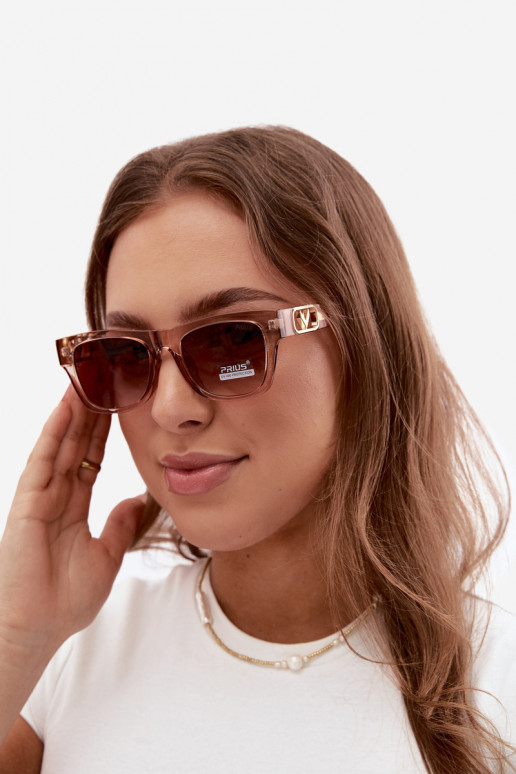 Women's sunglasses with UV filter in pink color