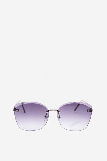 Frameless sunglasses with UV 400 filter in black color 2