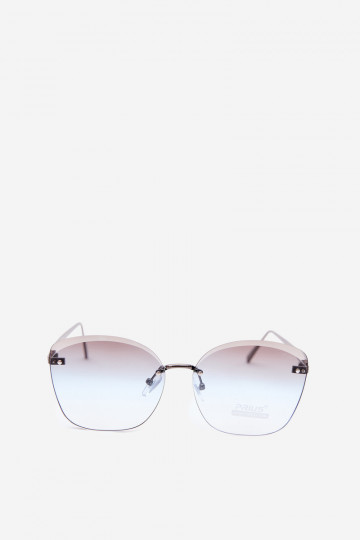 Frameless sunglasses with UV 400 filter in blue color 2