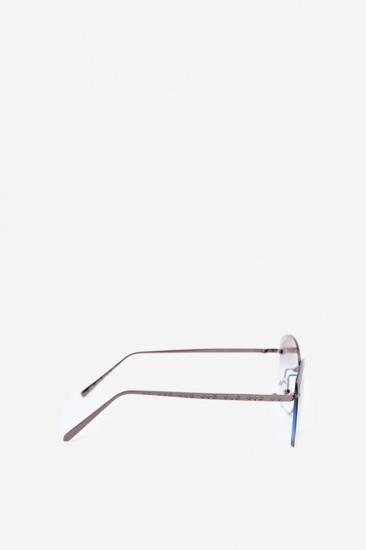Frameless sunglasses with UV 400 filter in blue color