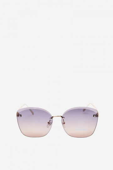 Sunglasses rimless with UV 400 filter dark brown 2