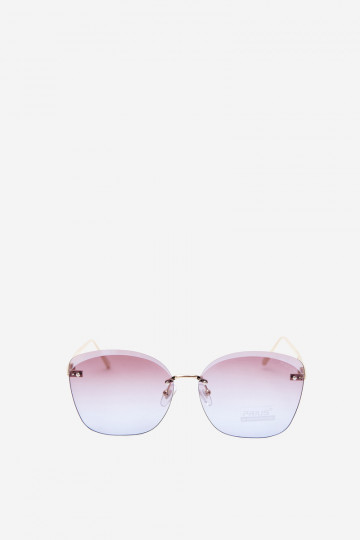 Sunglasses rimless with UV 400 filter violet 2