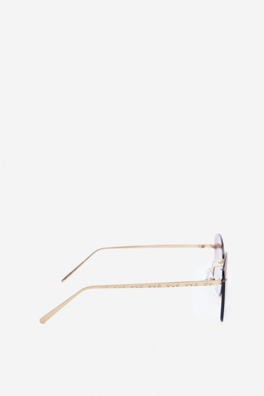 Sunglasses rimless with UV 400 filter violet