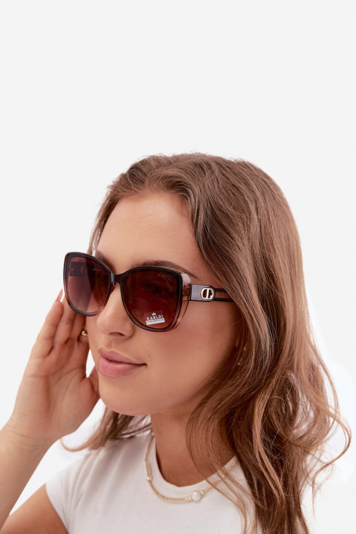 Women's cat-eye sunglasses brown