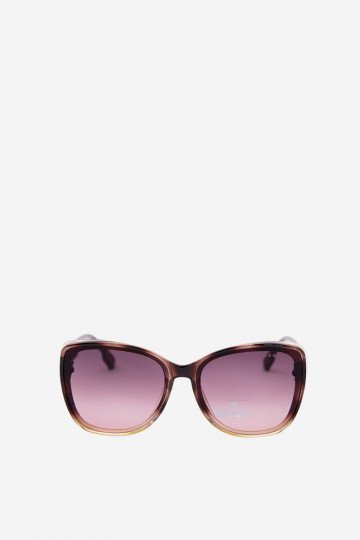 Women's cat-eye sunglasses brown-yellow 2