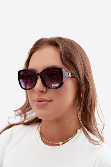 Women's cat-eye sunglasses black