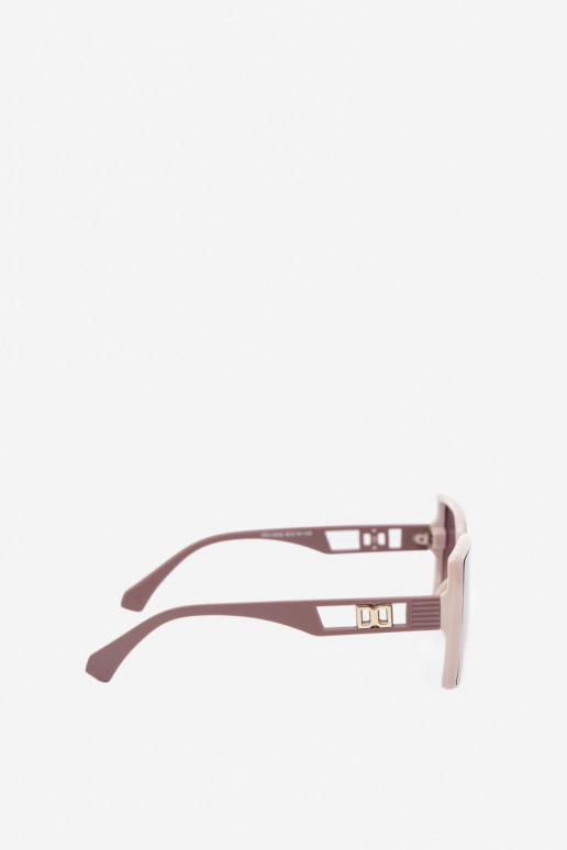 Damskie okulary przeciwsłoneczne z filtrem UV w kolorze piaskowym